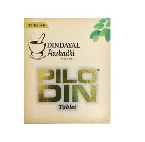 Dindayal Pilodin Tablets - Ayurvedic Piles & Constipation Relief by Dindayal Ayurveda
