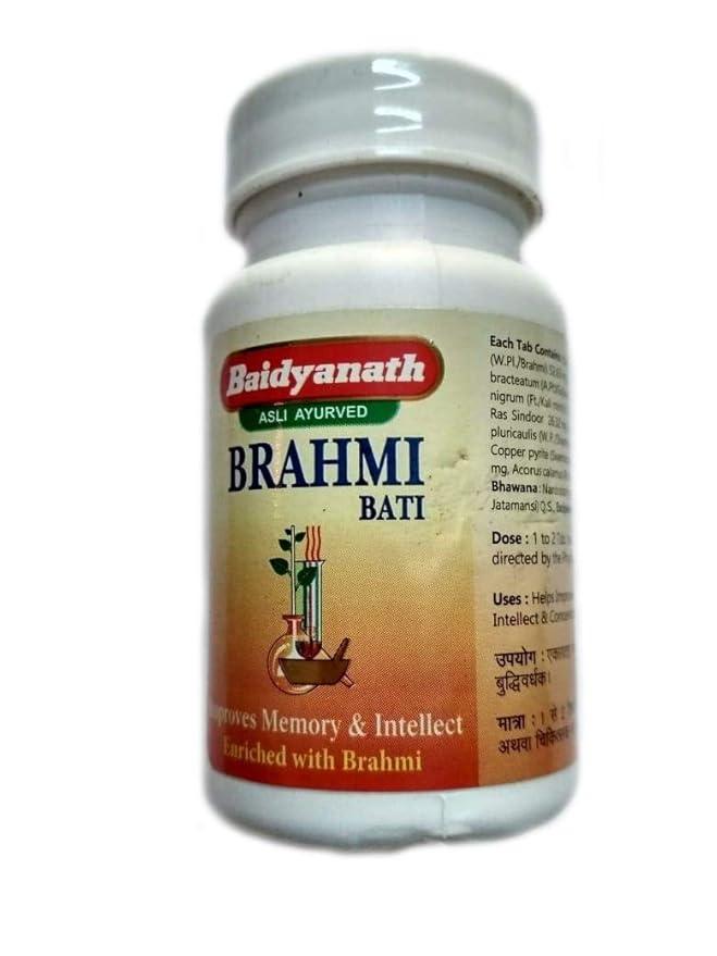 buy baidyanath brahmi bati for memory focus stress relief