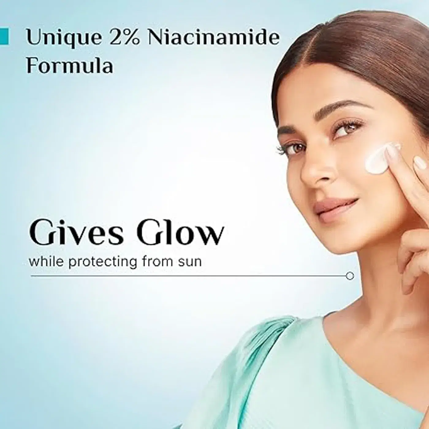Pilgrim 2% Niacinamide Glow Sunscreen SPF 50 +++ for men and women with Spanish Squalane | Enhances Glow, Broad spectrum, Non-greasy, No white cast & Prevents Tanning | All skin types | 50 gm 3
