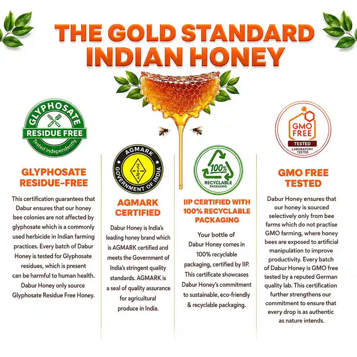 Dabur Honey 99% Pure Natural Ayurvedic Honey 4
