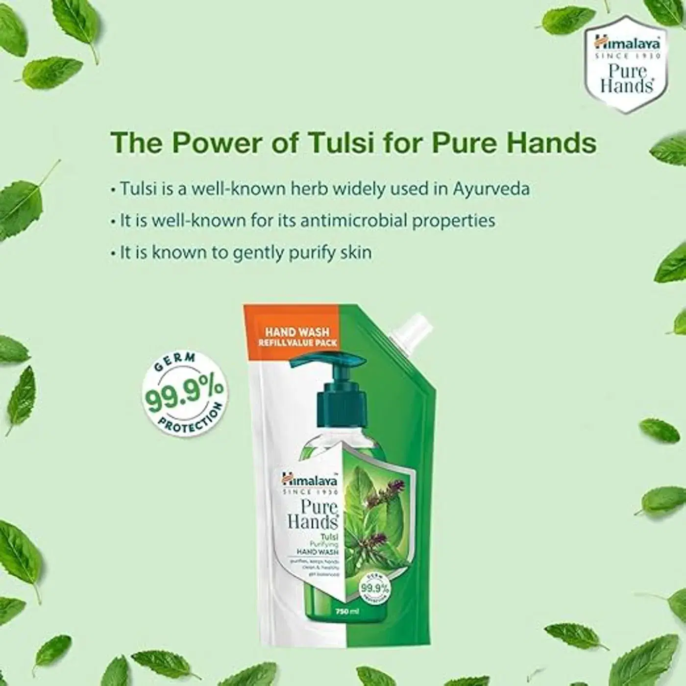 Himalaya Pure Hands Tulsi Hand Wash स्वच्छ आणि मऊ हातांसाठी 2
