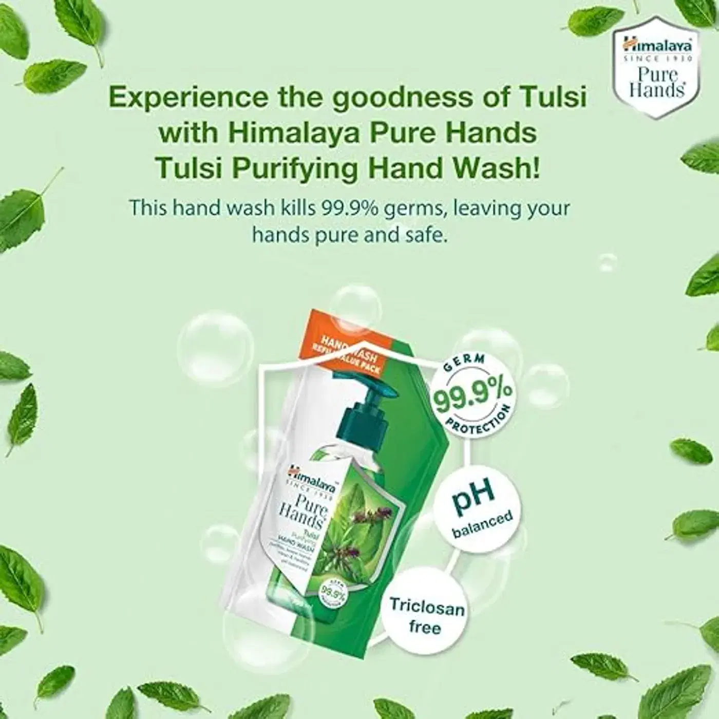 Himalaya Pure Hands Tulsi Hand Wash स्वच्छ आणि मऊ हातांसाठी 3