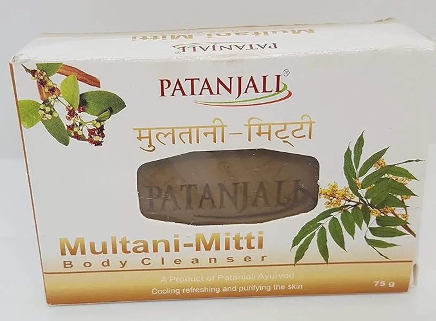 गहरी सफाई और ताज़ी त्वचा के लिए पतंजलि मुल्तानी मिट्टी साबुन