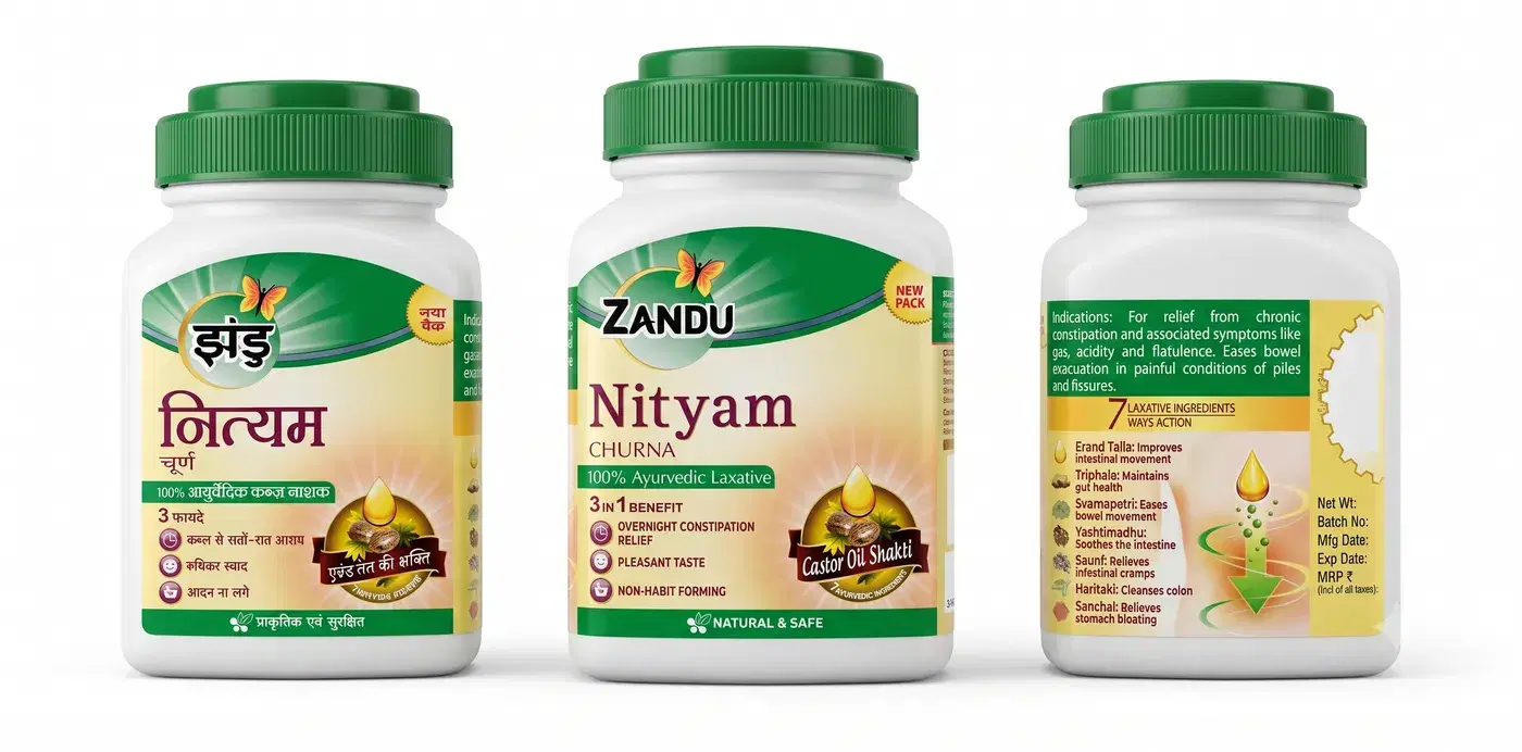 Zandu Nityam Churna Ayurvedic Laxative Powder 100g