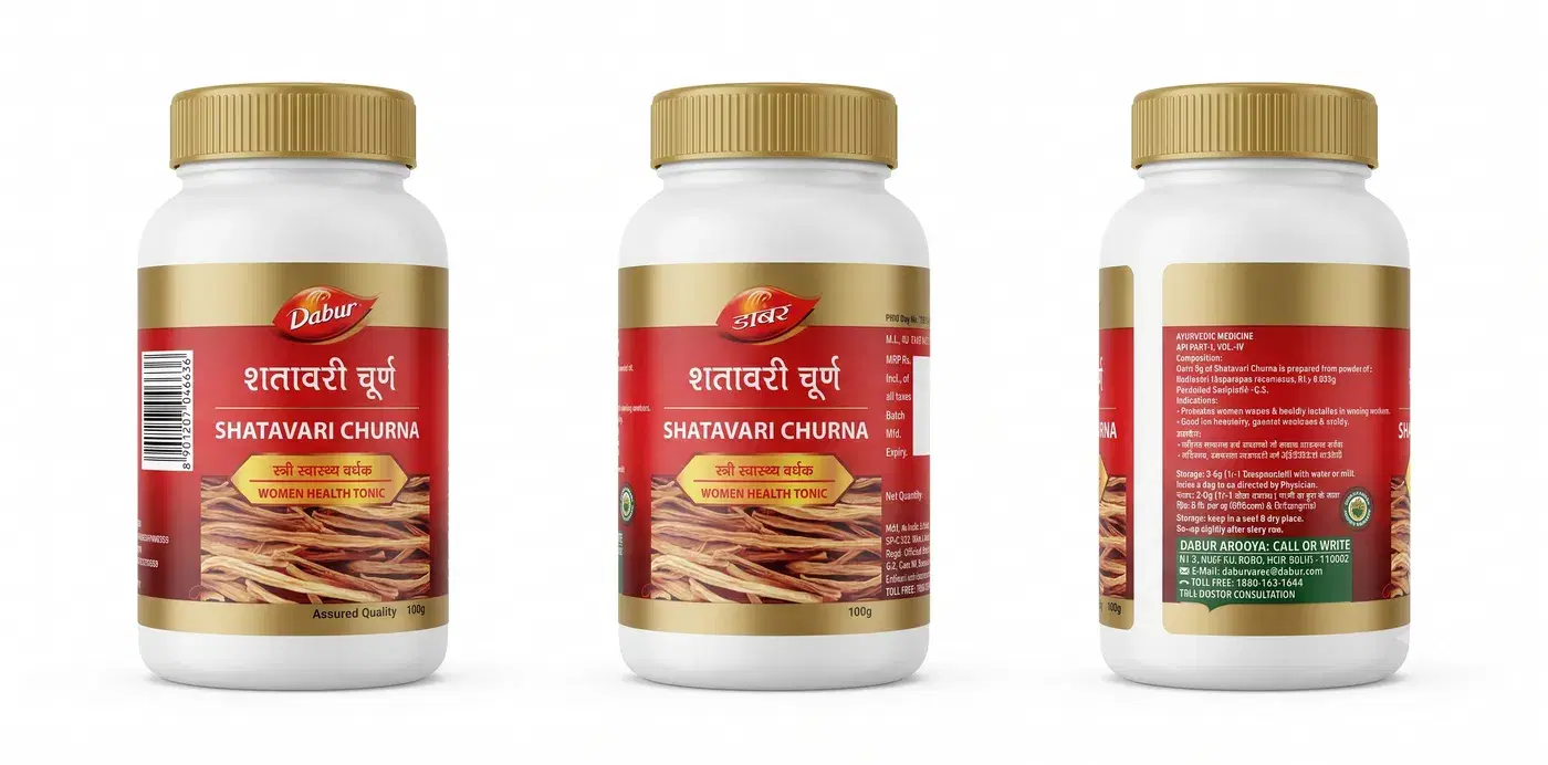 Dabur Shatawaryadi Churna - Ayurvedic Rejuvenator for Stamina & Reproductive Health