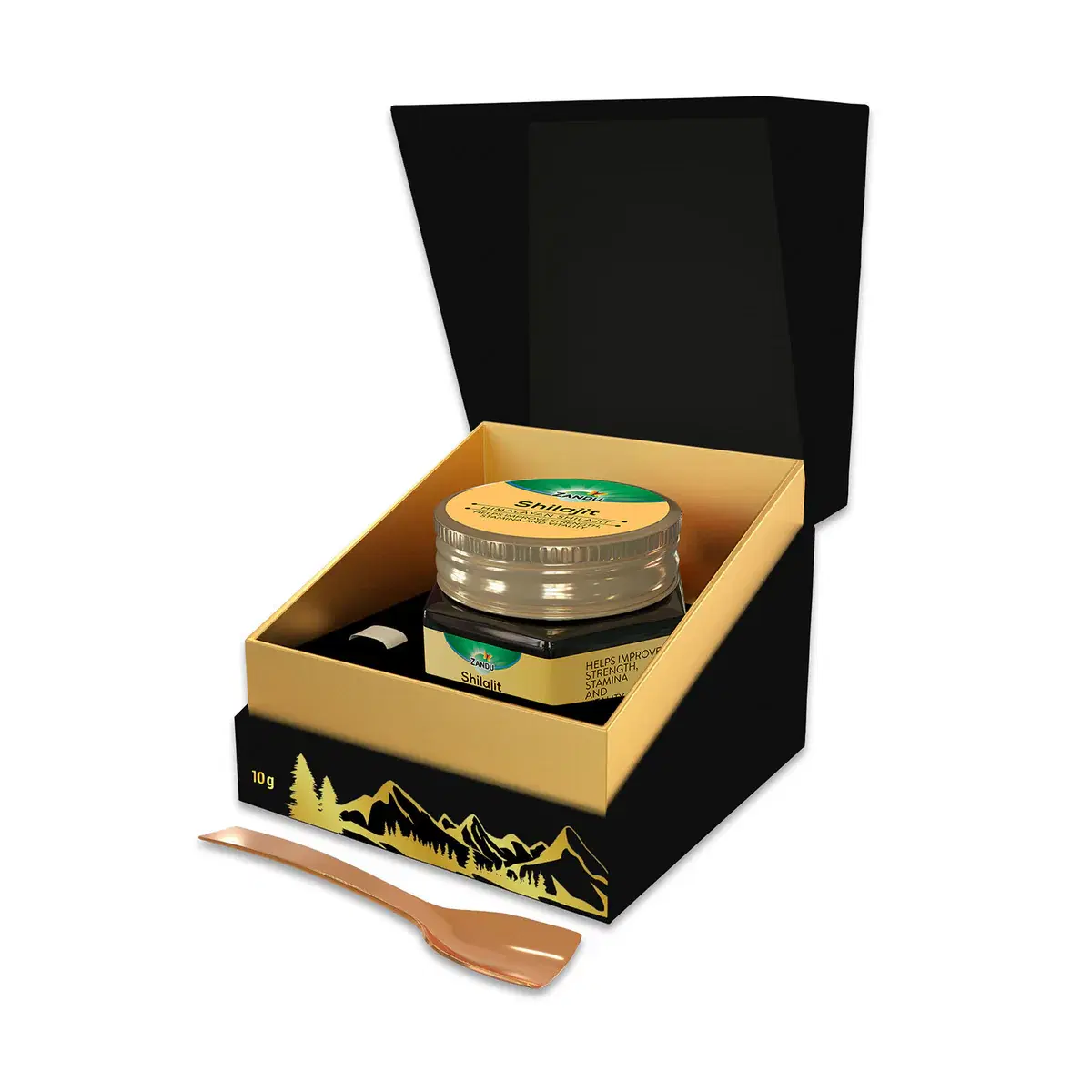 Zandu Shilajit Resin for Energy, Stamina & Vitality Boost 6 ઊર્જા અને જીવનશક્તિ માટે ઝંડુ હિમાલયન શિલાજીત રેઝિન 6