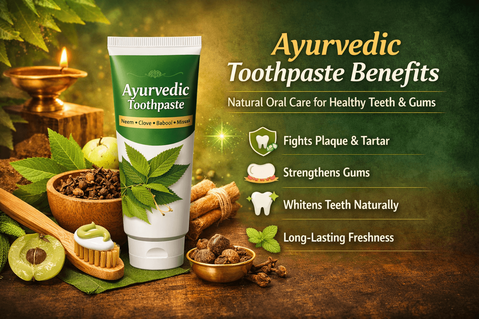 Ayurvedic Toothpaste Benefits: Natural Oral Care for Healthy Teeth & Gums Ayurvedic Toothpaste Benefits: Natural Oral Care for Healthy Teeth & Gums