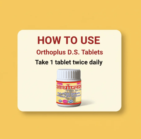 Orthoplus D.S Tablets – Ayurvedic Joint Pain Relief & Bone Strength 3 Orthoplus D.S Tablets for Joint Pain, Stiffness & Bone Health 3