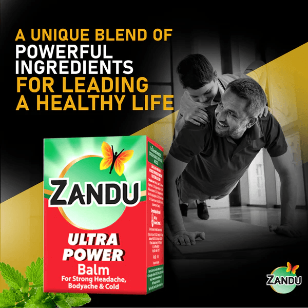 Zandu Ultra Power Balm – Fast Relief for Headache & Body Pain 7 Zandu Ultra Power Balm | तेज सिरदर्द, बदन दर्द और सर्दी से राहत | हड्डी, जोड़ और मांसपेशी देखभाल 7
