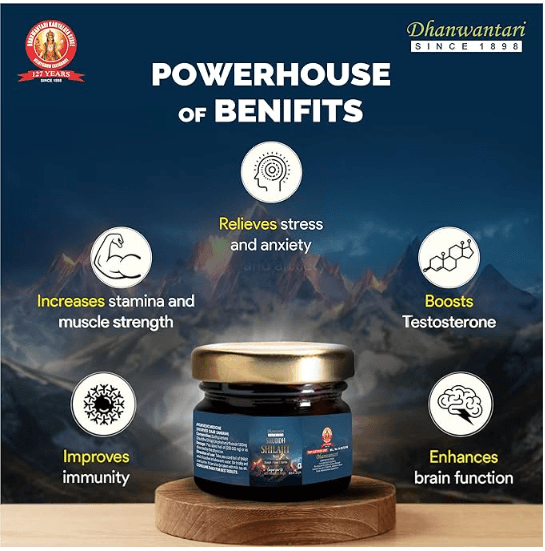 Dhanwantari Shuddh Shilajit 20g for Energy & Stamina Boost 3 धन्वंतरी कार्यालय शुद्ध शिलाजित 20 ग्रॅम – आयुर्वेदिक ऊर्जा आणि तग धरण्याची क्षमता वाढवणारा 3