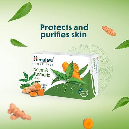 Unveil Radiant Skin with Himalaya Neem & Turmeric Soap - Natural Skin Protection & Care Unveil Radiant Skin with Himalaya Neem & Turmeric Soap - Natural Skin Protection & Care