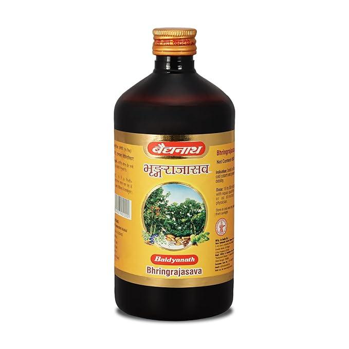 Baidyanath Bhringrajasava – Respiratory Support & Hair care Baidyanath Bhringrajasava - Helps to Manage Common Cold, Cough & Premature Greying of Hair | Maintains Overall Wellbeing