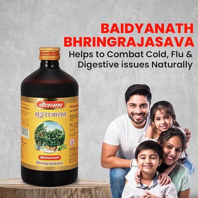 Baidyanath Bhringrajasava – Respiratory Support & Hair care 6 Baidyanath Bhringrajasava - Helps to Manage Common Cold, Cough & Premature Greying of Hair | Maintains Overall Wellbeing 6