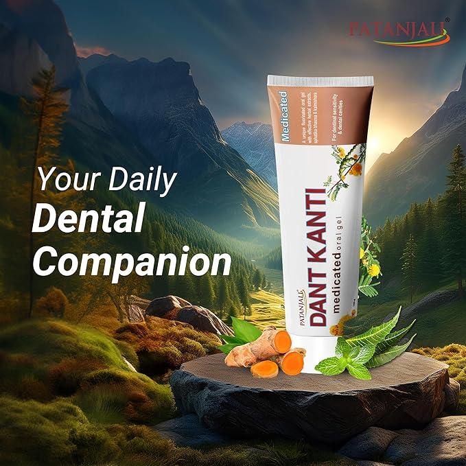 Patanjali Dant Kanti Oral Gel | Relief for Sensitive Teeth 5 Patanjali Dant Kanti Medicated Oral Gel for Tooth Sensitivity 5