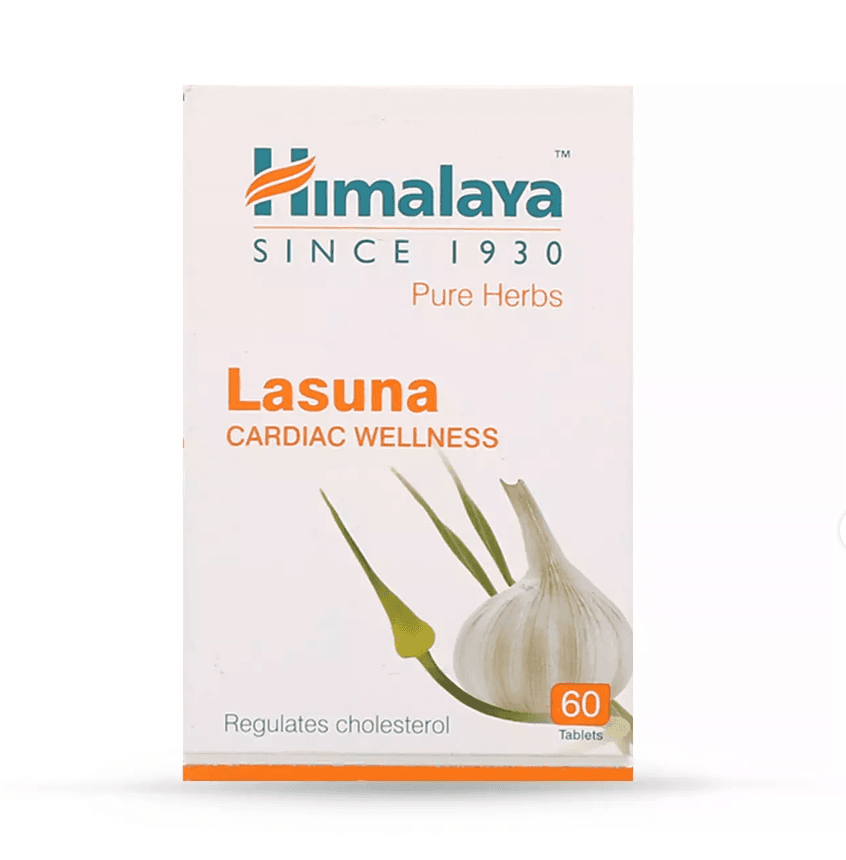 Himalaya Lasuna Tablets | Supports Heart & Cholesterol Health हिमालय वेलनेस प्युअर हर्ब्स लसूण कार्डियाक वेलनेस टॅब्लेट निरोगी कोलेस्ट्रॉलसाठी