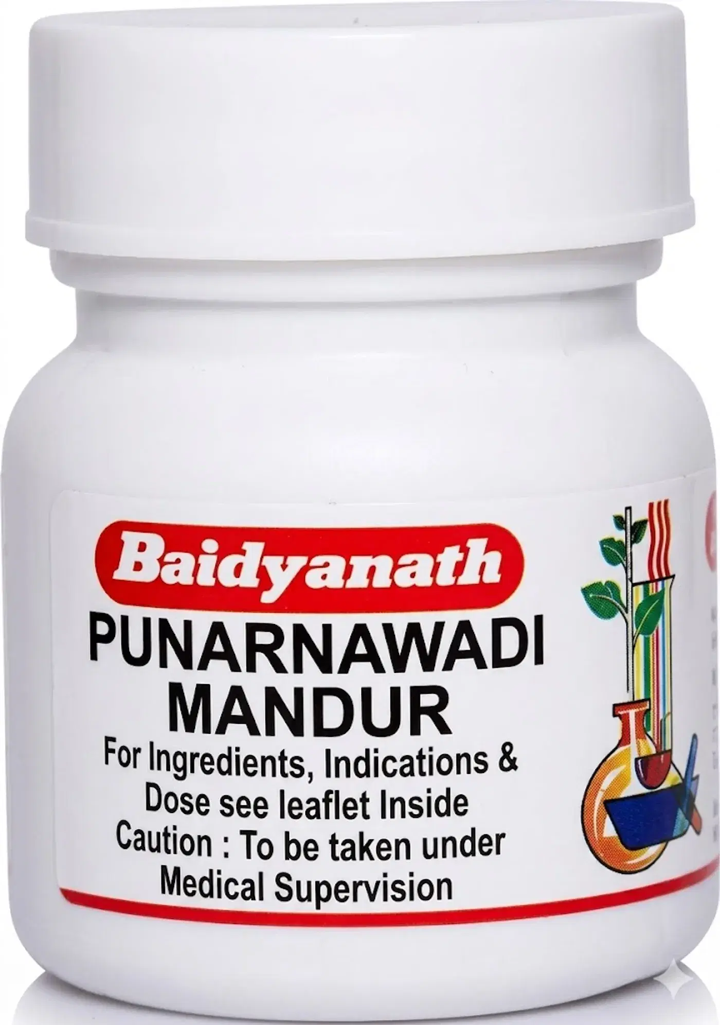 Baidyanath Punarnavadi Mandur | Supports Liver & Blood Health बैद्यनाथ पुनर्नवादि मंडूर 40 टैबलेट्स | आयुर्वेदिक आयरन | लिवर और किडनी स्वास्थ्य