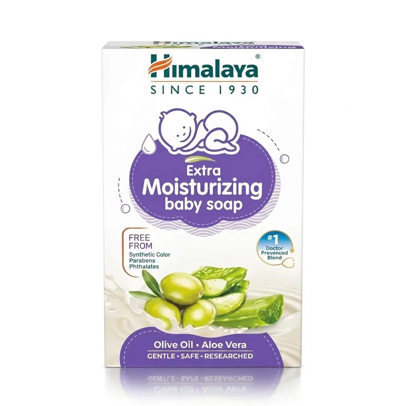 Himalaya Extra Moisturizing Baby Soap | Soft & Hydrated Skin হিমালয়া এক্সট্রা ময়েশ্চারাইজিং বেবি সোপ, নরম ও হাইড্রেটেড ত্বকের জন্য