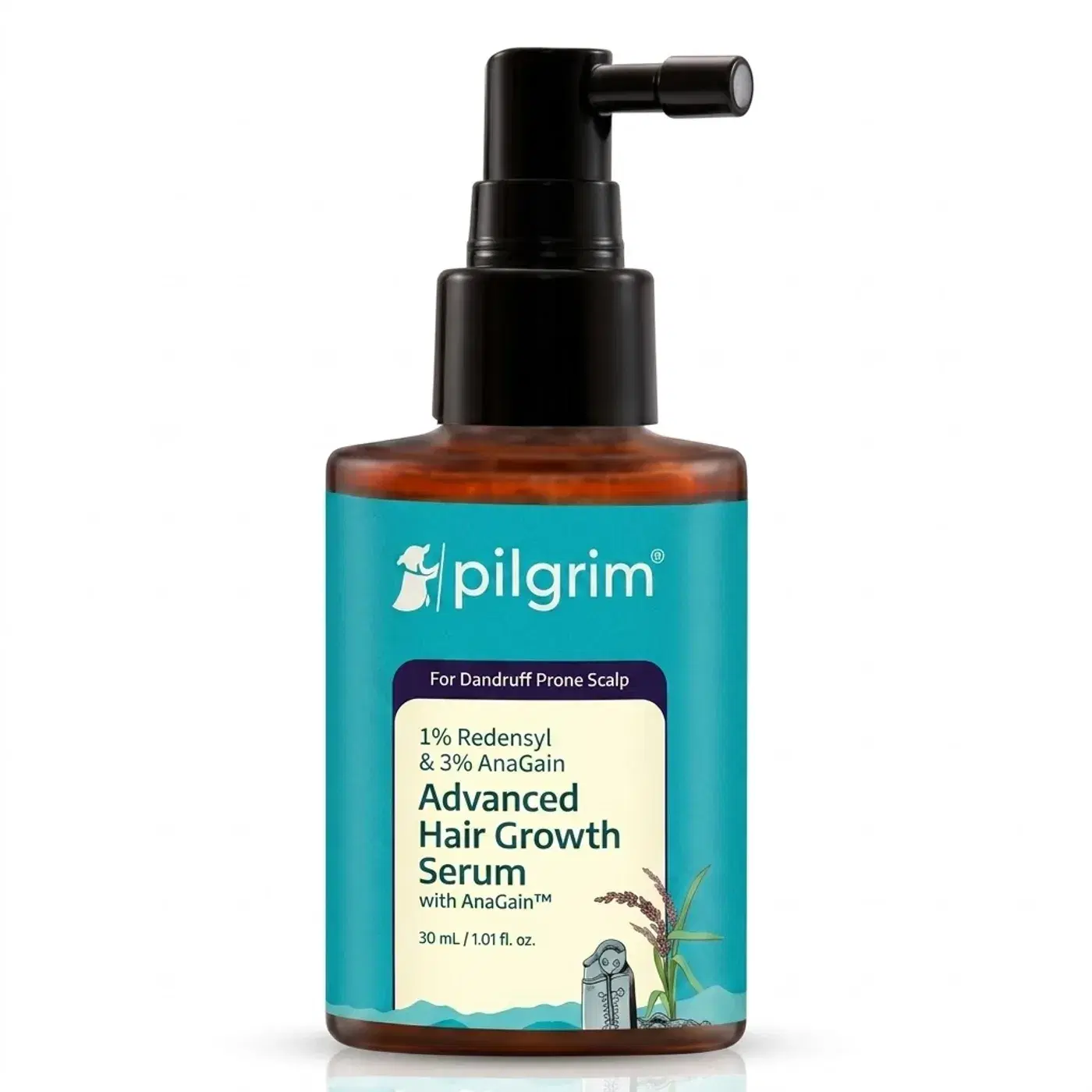 Pilgrim Rosemary Hair Growth Oil | Regrowth & Stronger Hair Pilgrim Rosemary with Redensyl & Anagain Hair Growth Oil | Hair Regrowth & Stronger Hair | Sulphate & Paraben Free Hair Oil