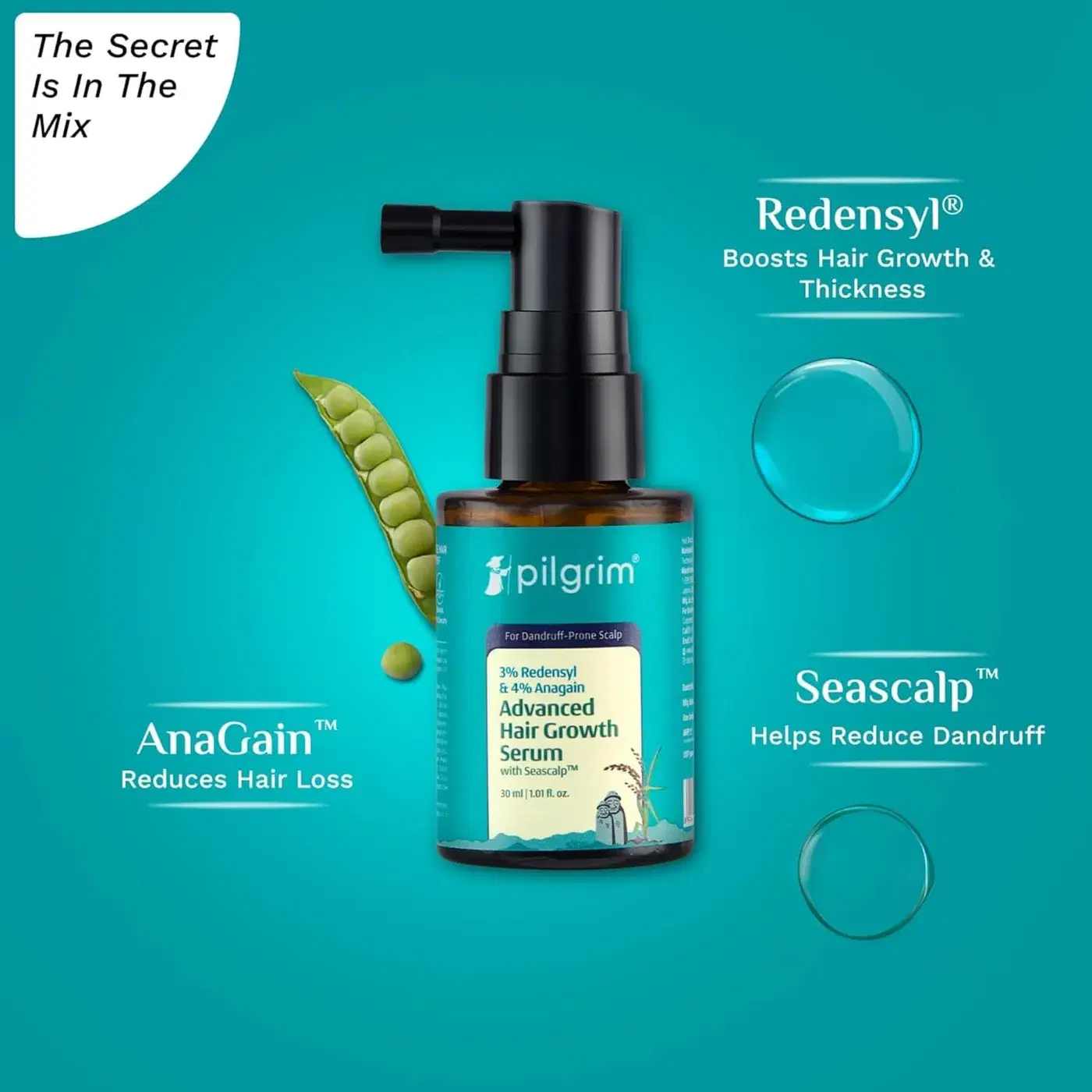 Pilgrim Rosemary Hair Growth Oil | Regrowth & Stronger Hair 8 Pilgrim Rosemary with Redensyl & Anagain Hair Growth Oil | Hair Regrowth & Stronger Hair | Sulphate & Paraben Free Hair Oil 8