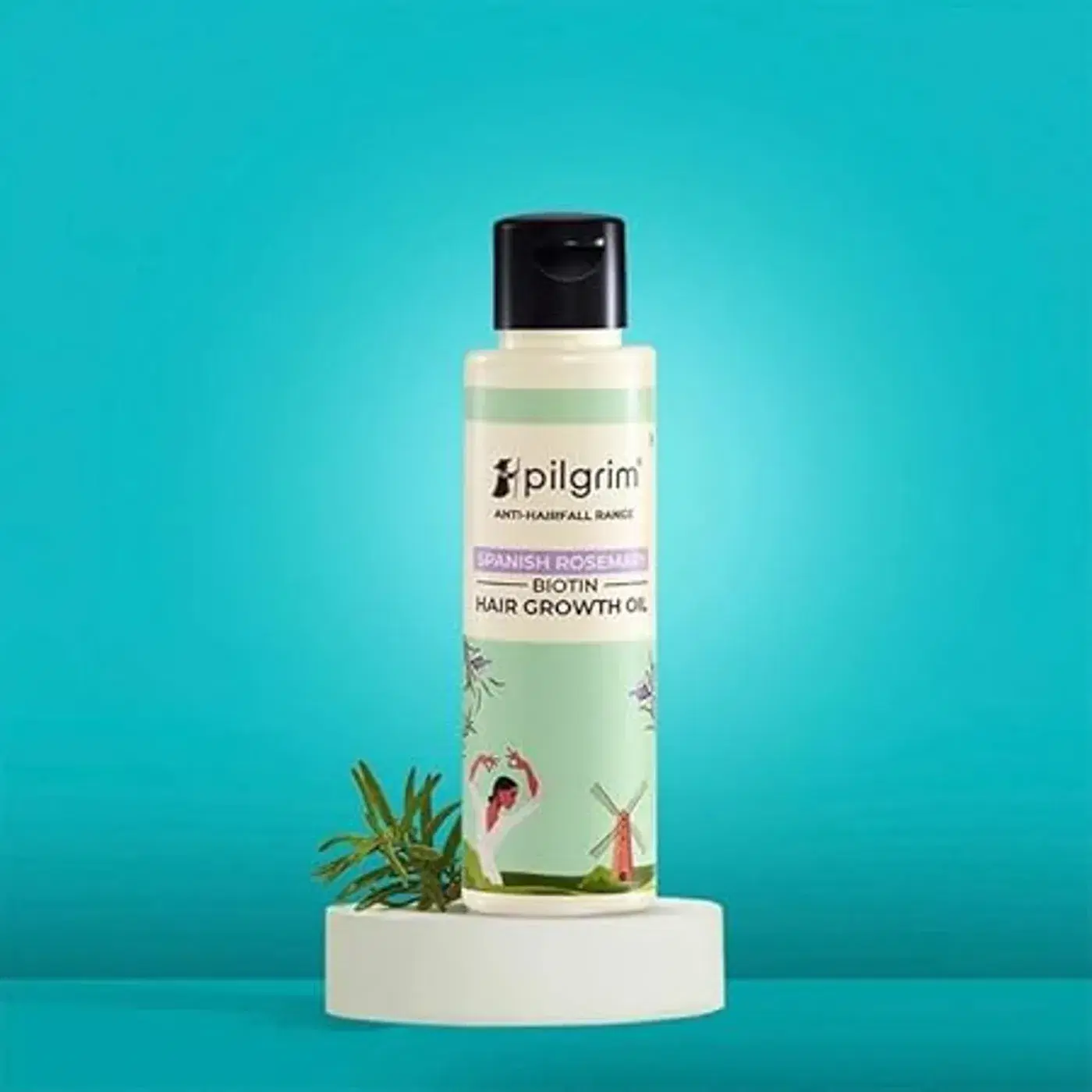Pilgrim Rosemary & Biotin Hair Oil – Hair Fall Control 3 Pilgrim Spanish Rosemary & Biotin HairGrowth Oil to Control Hair Fall & Strengthens Hair | Rosemary essential oil for hairgrowth | Reduces Hairfall | Strengthens Hair I For Women and Men 3
