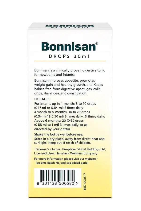 Himalaya Bonnisan Drops | Supports Kids' Digestion & Appetite 2 हिमालया बोनिसान - बच्चों के पेट के स्वास्थ्य और भूख के लिए, कोलिक, गैस और पाचन सहायता ड्रॉप्स 2