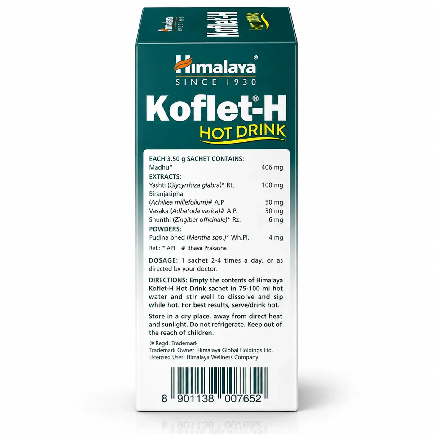 Himalaya Koflet-H Hot Drink | Non-Drowsy Cough & Cold Relief 2 हिमालय कोफलेट-एच हॉट ड्रिंक खांसी और सर्दी का उपाय, नॉन-ड्राउज़ी सैशे 3.5 ग्राम प्रत्येक - अदरक स्वाद 2
