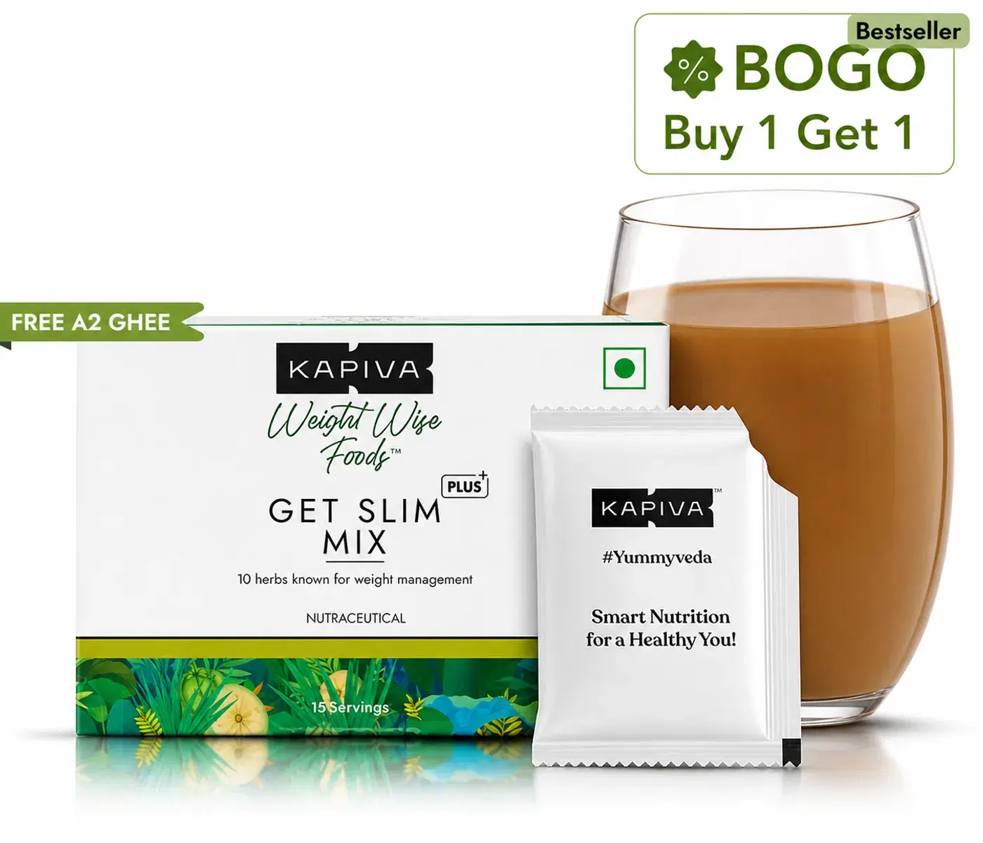 Kapiva Get Slim Mix Powder for Weight Management 3 Kapiva Get Slim Mix Powder for Natural Weight Management & Fat Control 3