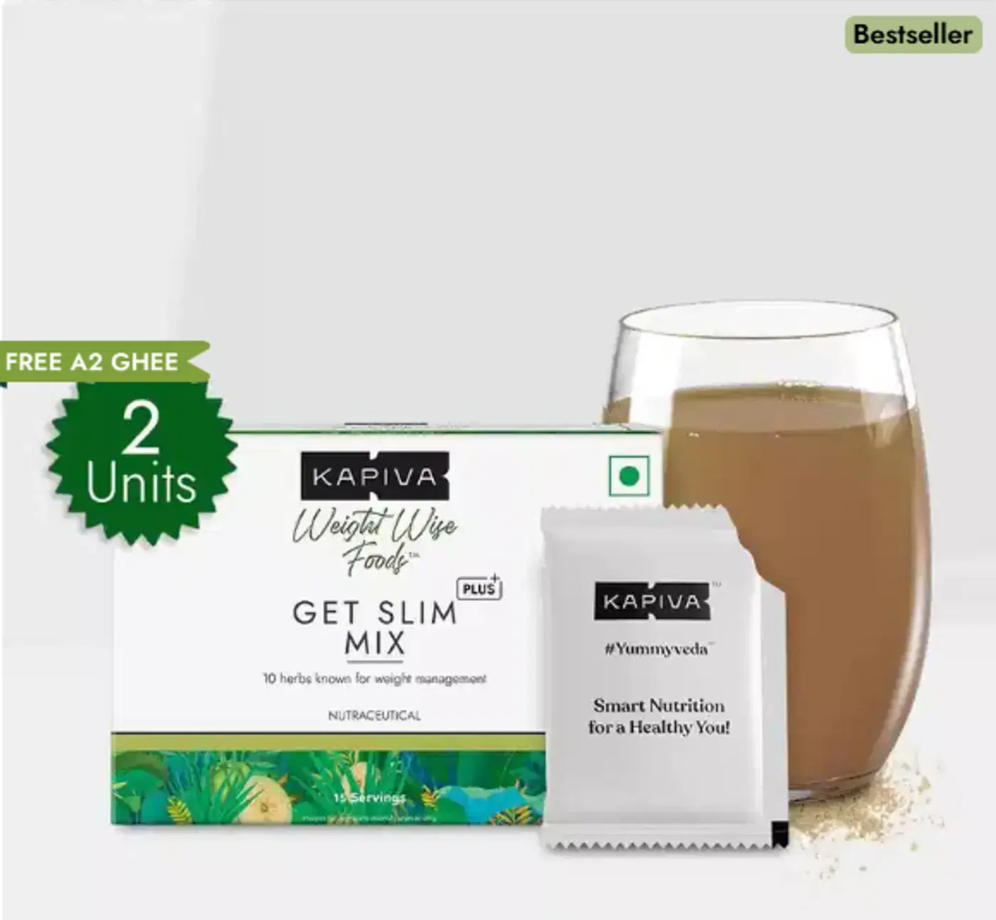 Kapiva Get Slim Mix Powder for Weight Management 8 Kapiva Get Slim Mix Powder for Natural Weight Management & Fat Control 8
