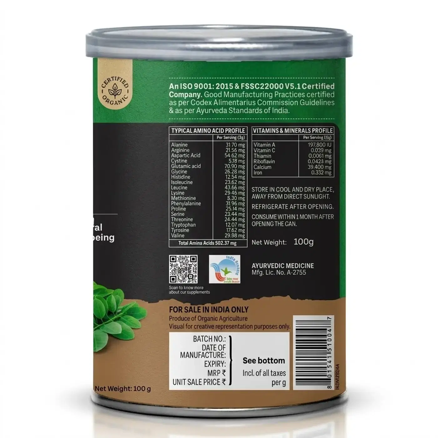 Organic India Moringa Powder for Energy & Immunity 4 Organic India Moringa Powder – Energy, Immunity & Nutrition Support for Daily Wellness 4
