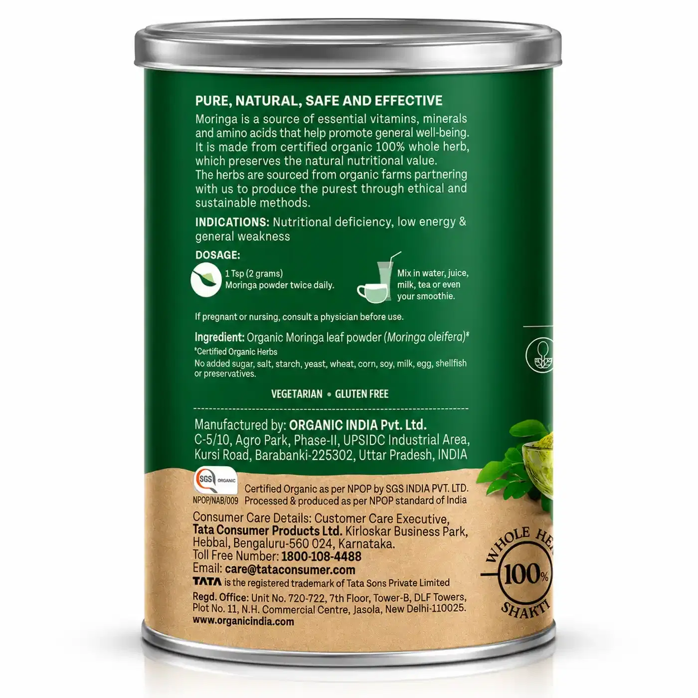 Organic India Moringa Powder for Energy & Immunity 5 Organic India Moringa Powder – Energy, Immunity & Nutrition Support for Daily Wellness 5
