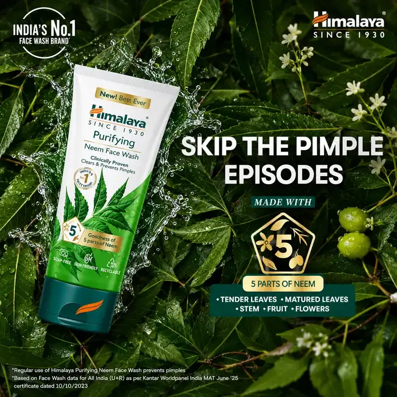 Himalaya Neem Face Wash for Acne & Pimple Control | Quikdu 2 हिमालय प्युरिफायिंग नीम फेस वॉश | मुरुमे आणि पुरळ साफ करते आणि त्यांना प्रतिबंधित करते | कडुलिंबाच्या ५ भागांपासून बनवलेले | नवीन आणि आतापर्यंतचे सर्वोत्तम वैद्यकीयदृष्ट्या सिद्ध केलेले सूत्र | हळुवारपणे स्वच्छ करते | पुरुष आणि महिलांसाठी | ४०० मिली 2