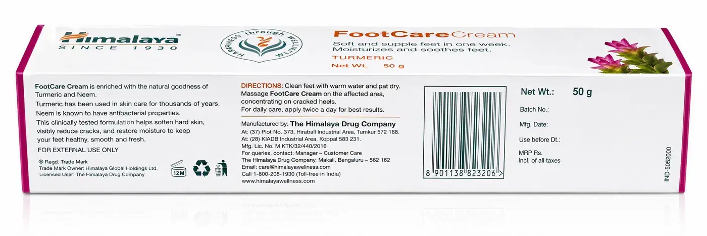 Himalaya Foot Care Cream – Ayurvedic Moisturizing & Relief 3 मऊ आणि निरोगी पायांसाठी हिमालय फूट केअर क्रीम 3