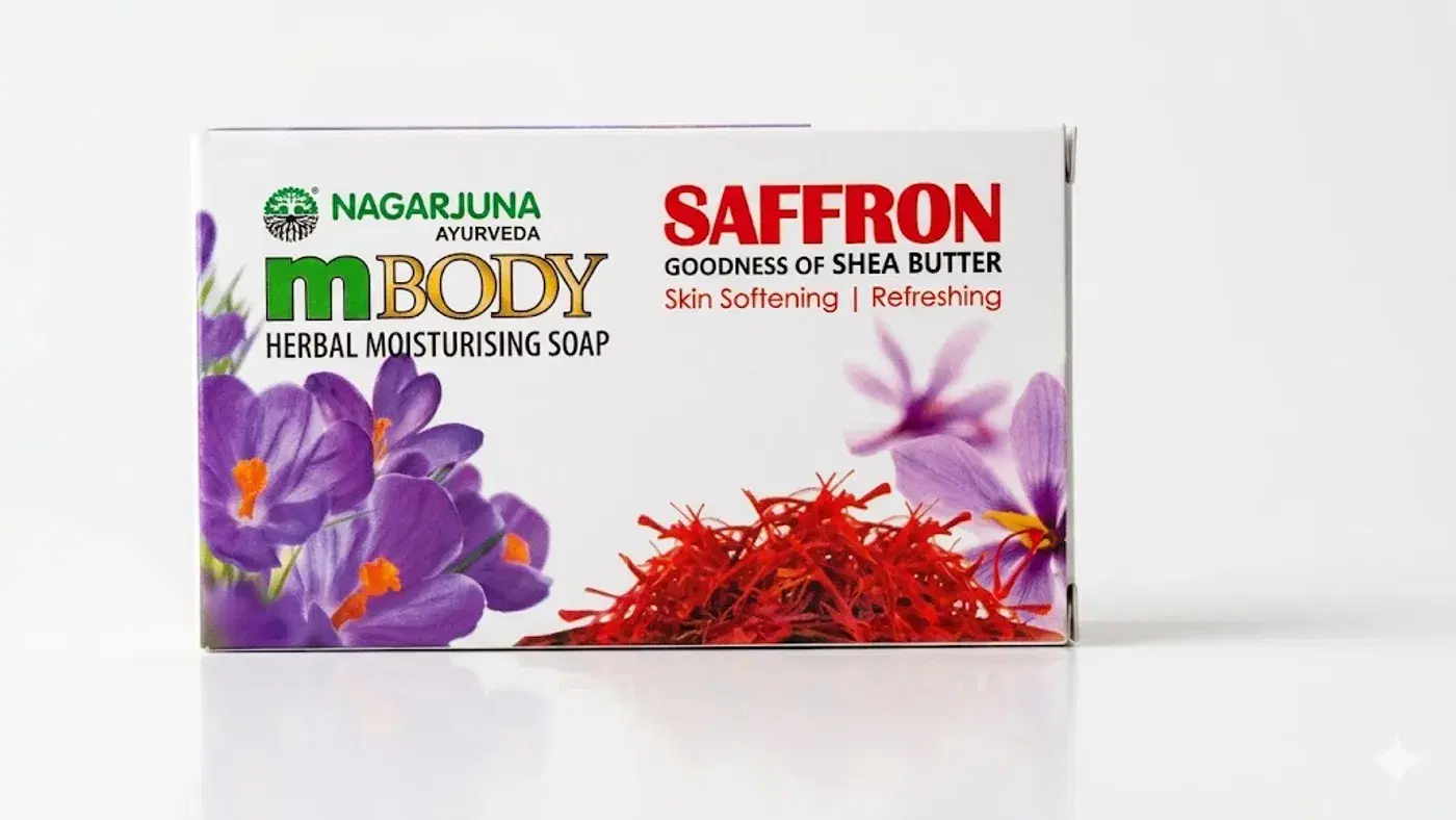 Nagarjuna mBODY Soap 75g | Supports Healthy Glowing Skin Nagarjuna mBODY Soap 75g Gentle Cleansing Bar for Daily Use