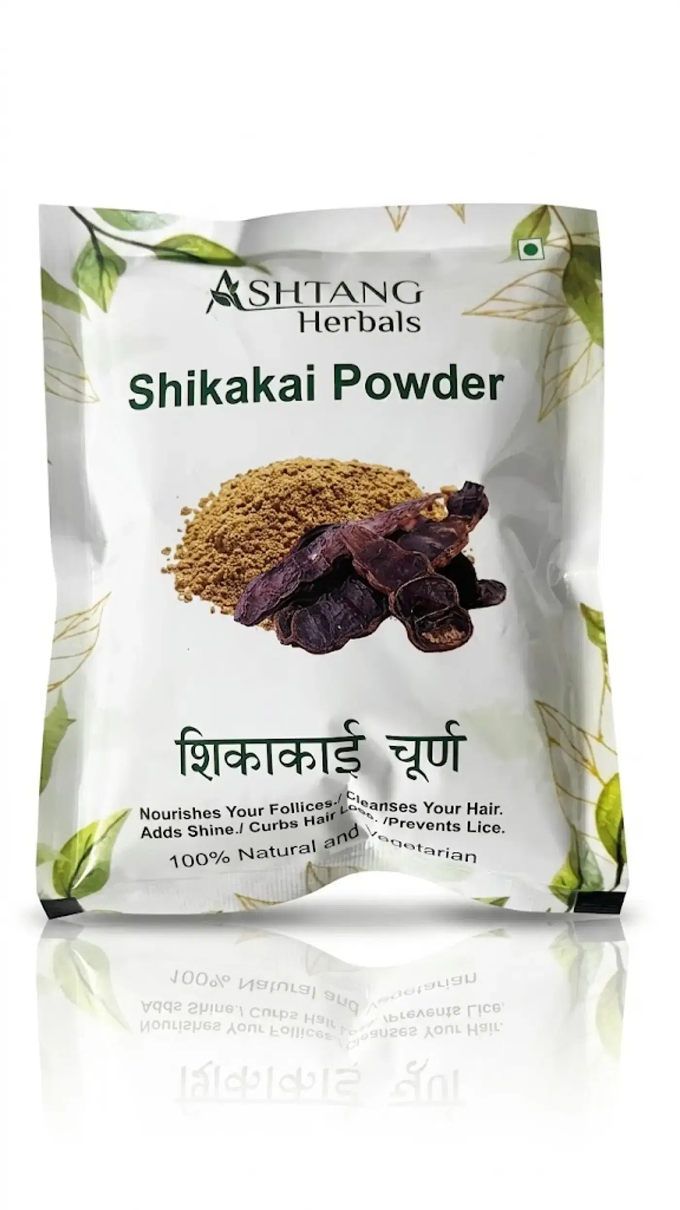 Ashtang Herbals Shikakai Hair Wash Powder | Supports Hair Strength Ashtang Herbals Shikakai হেয়ার ওয়াশ পাউডার, চুল পড়া, খুশকি এবং চুলের ডগা ফাটা কমাতে উপকারী