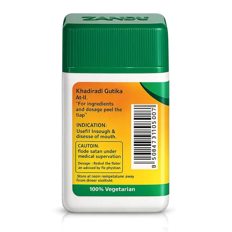 Zandu Khadiradi Gutika for cough, hoarseness and Sore Throat 2 Zandu Khadiradi Gutika - providing relief from sore throat, hoarseness, and cough 2