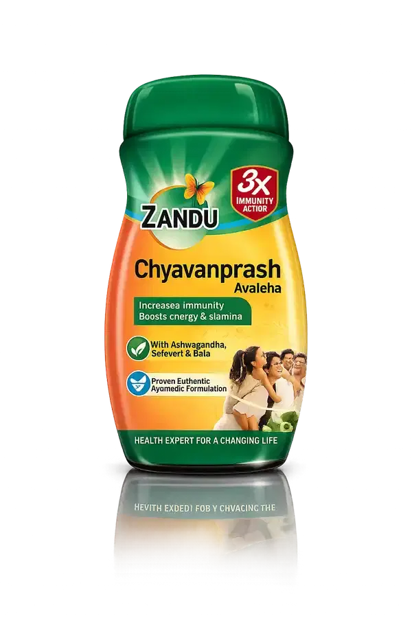 Zandu Chyawanprash Avaleha | Boosts Immunity & Energy జండు చ్యవన్ప్రాశ్ అవలేహ 910 గ్రా - రోగనిరోధక శక్తి, శక్తి, స్టామినా & జీవశక్తి కోసం