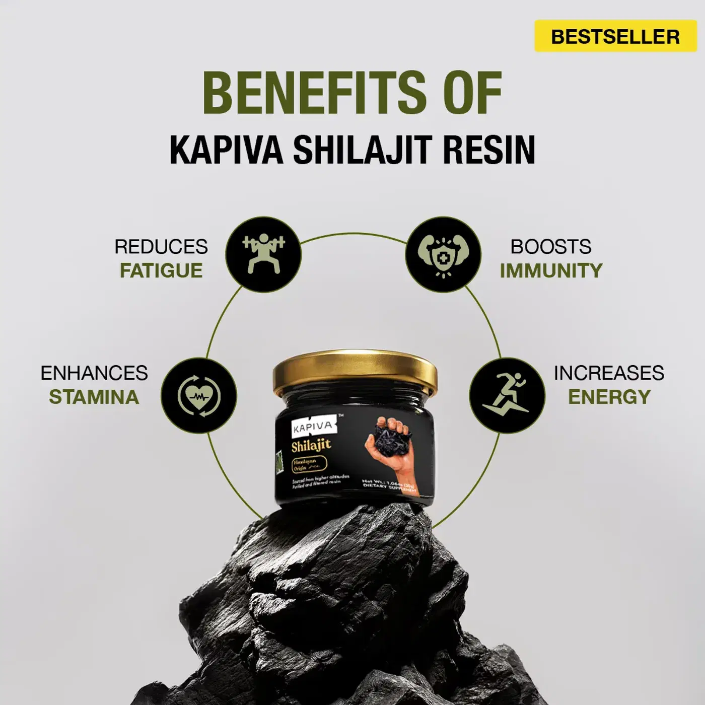 Kapiva Shilajit Resin for Energy & Stamina Boost Naturally 2 कपिवा हिमालयन शिलाजीत रेज़िन स्टैमिना और एनर्जी के लिए 2