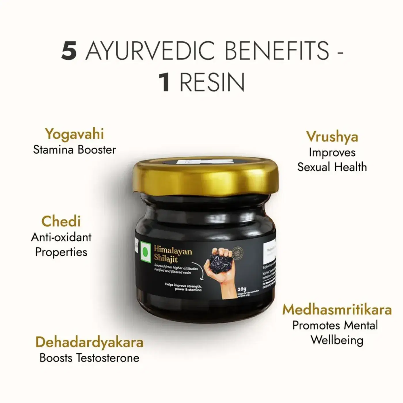 Kapiva Shilajit Resin for Energy & Stamina Boost Naturally 3 कपिवा हिमालयन शिलाजीत रेज़िन स्टैमिना और एनर्जी के लिए 3
