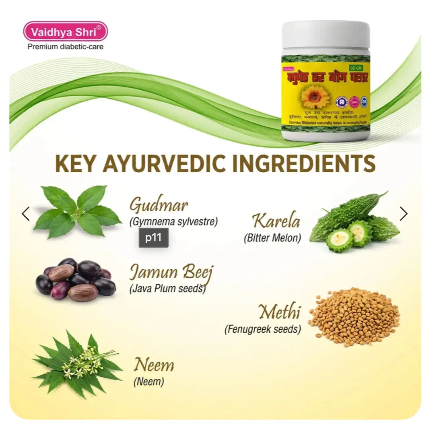Madhumeh Har Yog Powder for Diabetes | Ayurvedic Support – VSP Herbal 2 মধুমেহ হার যোগ পাউডার - সুস্থ ডায়াবেটিস ব্যবস্থাপনার জন্য আয়ুর্বেদিক সহায়তা 2