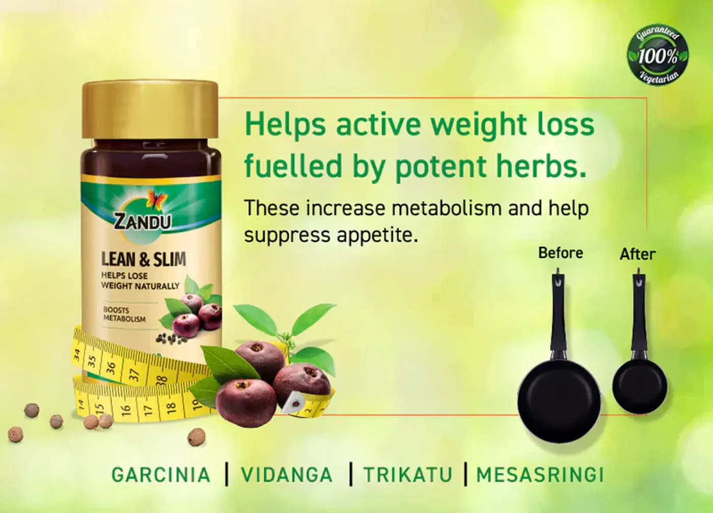 Zandu Lean & Slim Capsules | Boost Metabolism Naturally 2 ஜாண்டு லீன் & ஸ்லிம் கேப்சூல்கள் | மெட்டபாலிசம் மற்றும் எடை மேலாண்மைக்கு ஆதரவு அளிக்கிறது 2