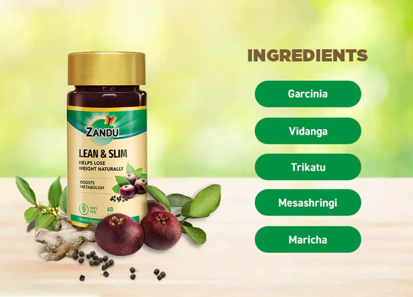Zandu Lean & Slim Capsules | Boost Metabolism Naturally 6 ஜாண்டு லீன் & ஸ்லிம் கேப்சூல்கள் | மெட்டபாலிசம் மற்றும் எடை மேலாண்மைக்கு ஆதரவு அளிக்கிறது 6