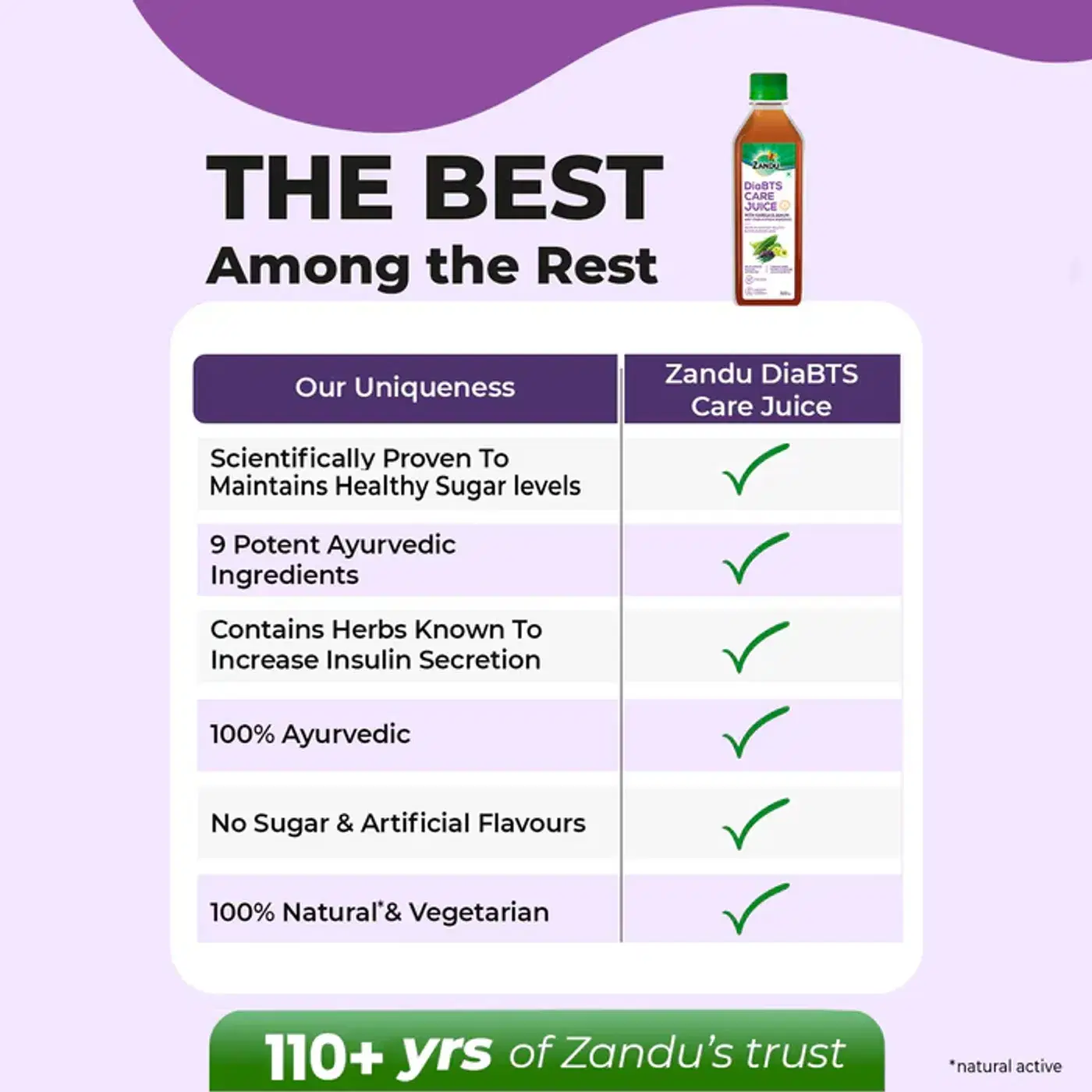 Zandu DiaBTS Care Juice | Ayurvedic Blood Sugar Support 6 జాండు డయాబిటిస్ కేర్ జ్యూస్ | ఆరోగ్యకరమైన రక్త చక్కెర నిర్వహణకు మద్దతు ఇస్తుంది 6