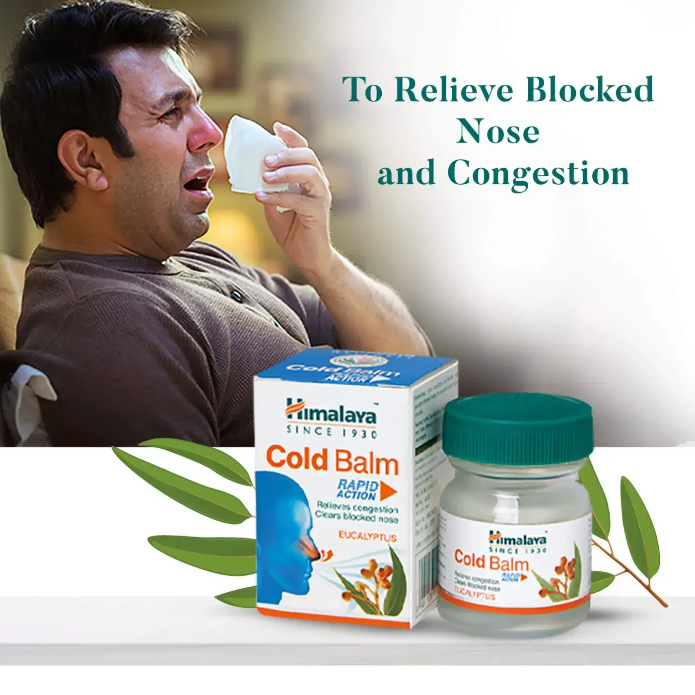Himalaya Cold Balm | Clears Blocked Nose & Soothes Cold 2 হিমালয়া কোল্ড বাম | বন্ধ নাক খুলে | সর্দি উপশম করে 2