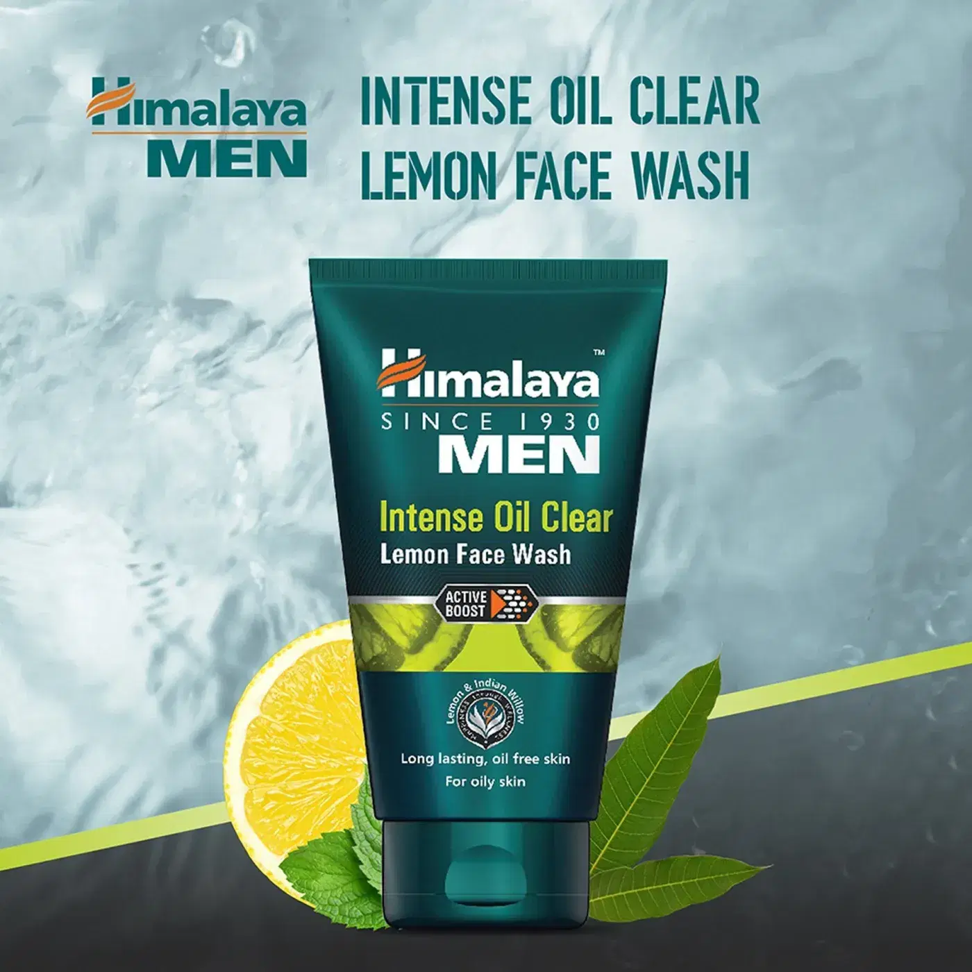 Himalaya Men Oil Clear Lemon Face Wash 4 హిమాలయ మెన్ ఇంటెన్స్ ఆయిల్ క్లియర్ లెమన్ ఫేస్ వాష్, ఆయిల్-ఫ్రీ, ఫ్రెష్ & క్లియర్ స్కిన్ కోసం 4