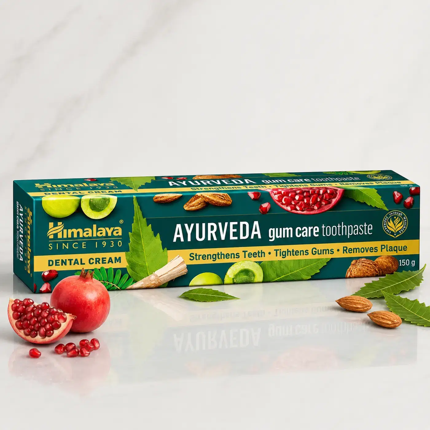 Himalaya Ayurveda Gum Care Toothpaste హిమాలయ ఆయుర్వేద గమ్ కేర్ టూత్పేస్ట్ - ఆరోగ్యకరమైన మసూళ్లు, బలమైన పళ్లు మరియు ప్లాక్ రక్షణ కోసం