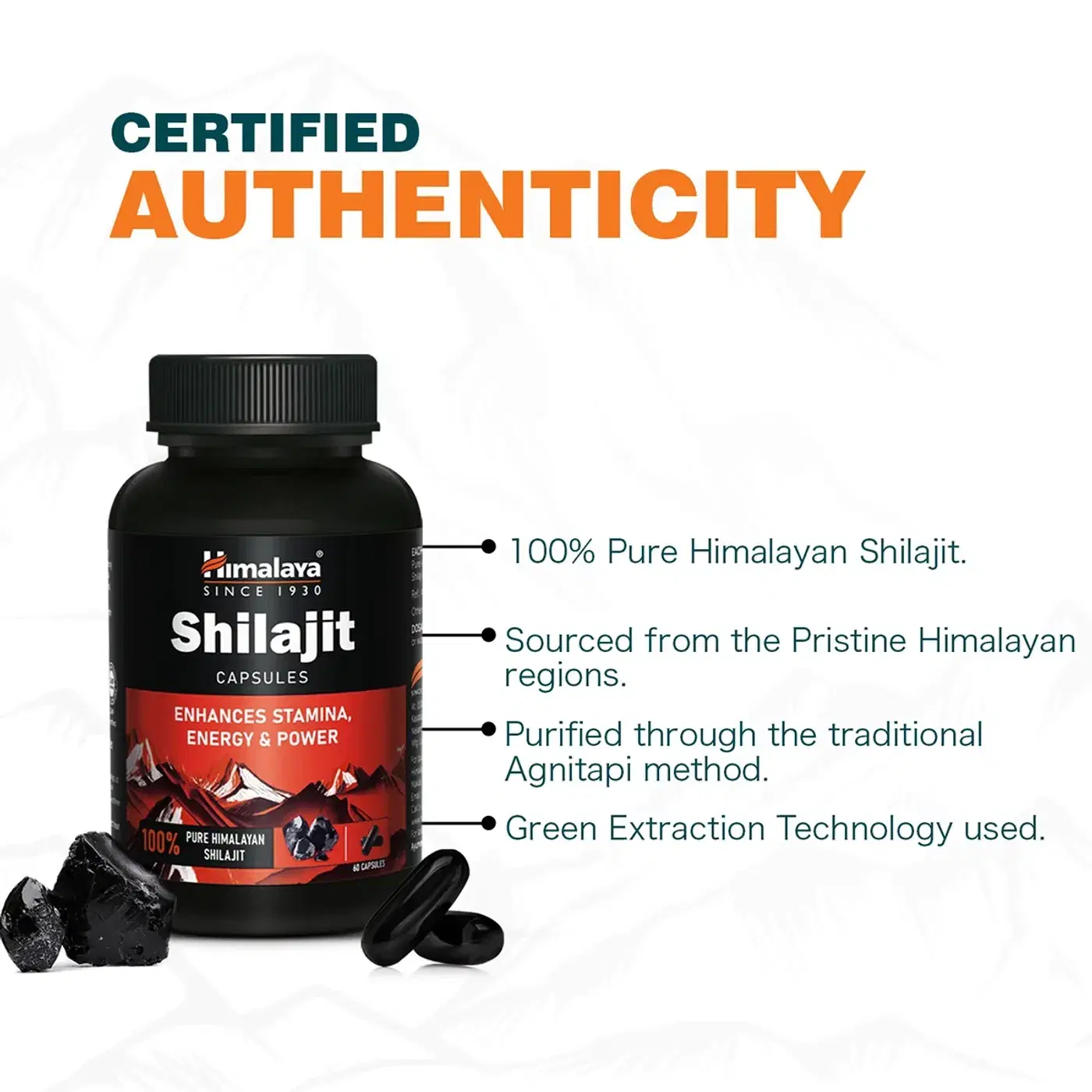 Himalaya Shilajit Capsule 3 स्टैमिना, ऊर्जा, शारीरिक प्रदर्शन और जीवनशक्ति के लिए हिमालया शिलाजीत कैप्सूल 3