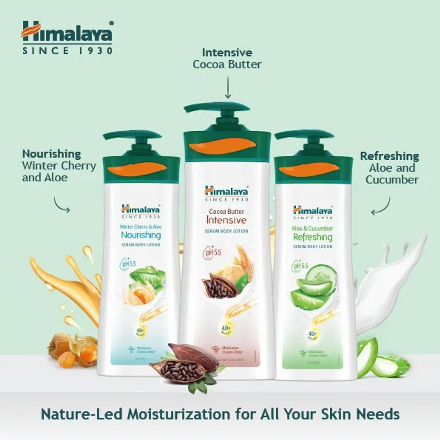 Himalaya Cucumber Refreshing Lotion 7 हिमालया एलो और खीरा रिफ्रेशिंग सीरम बॉडी लोशन, हाइड्रेटेड, मुलायम और ताज़ा त्वचा के लिए 7
