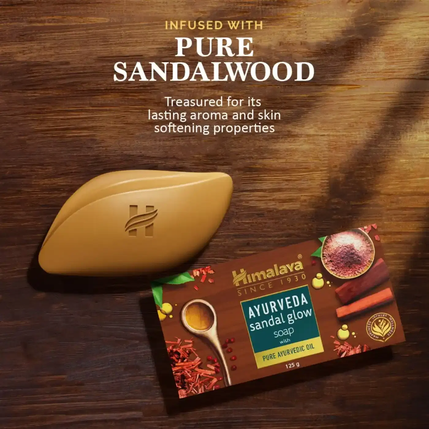 Himalaya Ayurveda Sandal Glow Soap 4 हिमालया आयुर्वेद सैंडल ग्लो साबुन - मुलायम, चिकनी और चमकदार त्वचा के लिए 4