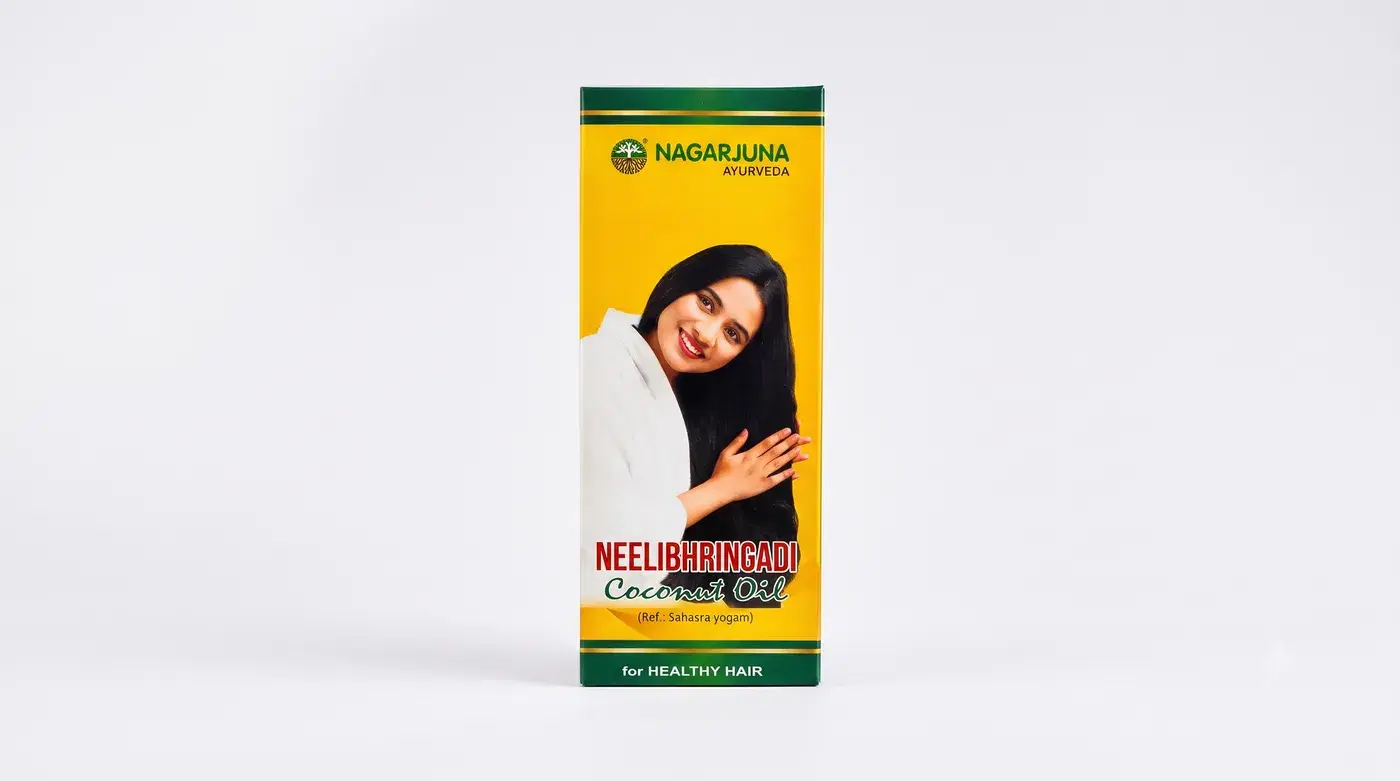 Nagarjuna Neelibringadi Hair Oil | Hair Fall Control & Growth Nagarjuna Neelibringadi Hair Oil – Best Ayurvedic Hair Growth Oil for Hair Fall, Dandruff & Thick Hair