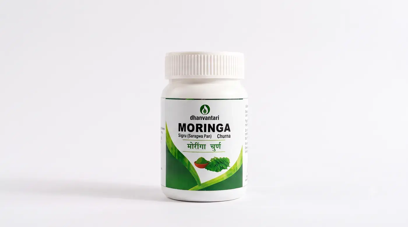 Dhanvantari Moringa Churna 100g – Pure Moringa Powder for Daily Nutrition, Energy, Immunity & Digestion